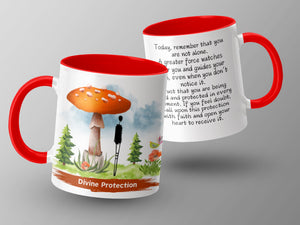 Divine Protection theme illustrated mug product