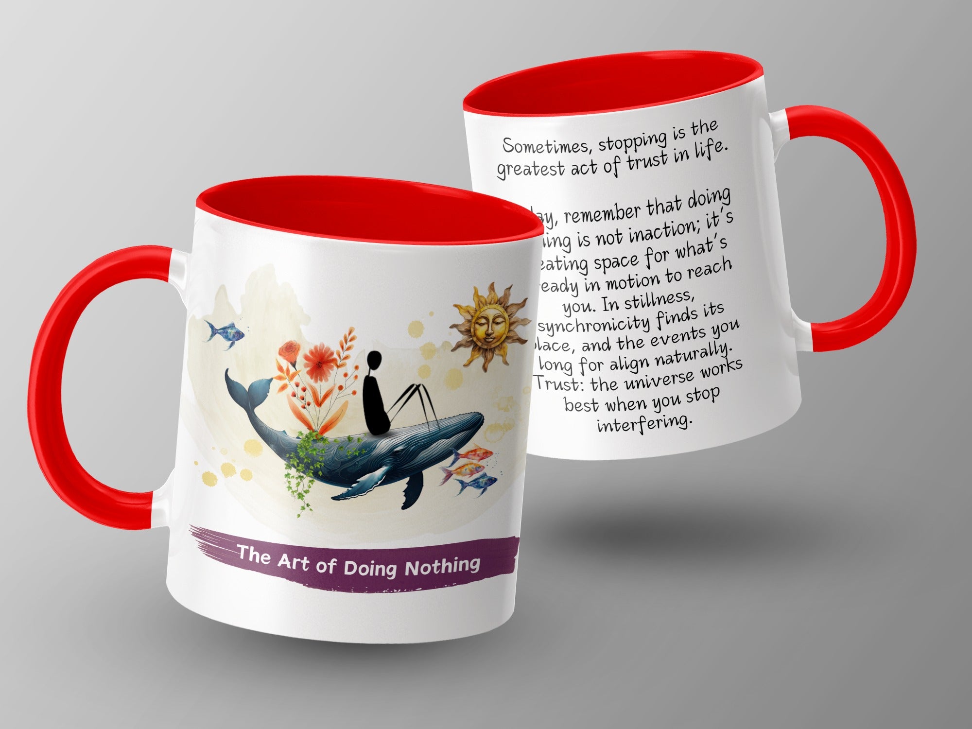 The Art of Doing Nothing Motivational Mug product type
