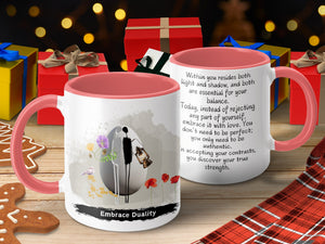 Embrace Duality Motivational Quote Mug Product