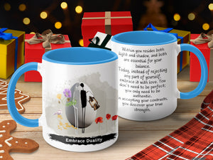 Embrace Duality Inspirational Quote Mug product type