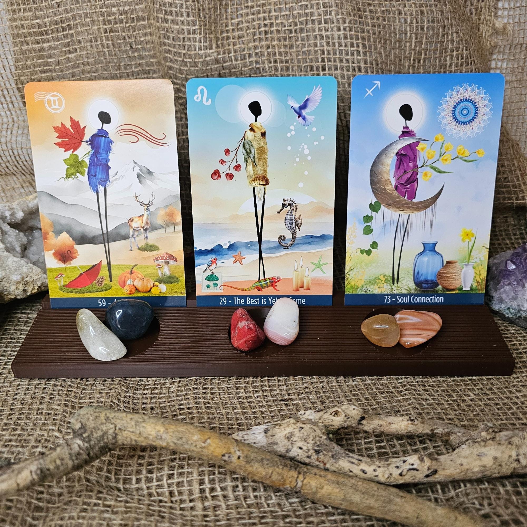 Oracle Three Card Stand – Your Sacred Ritual Companion | Made with Eco-friendly material