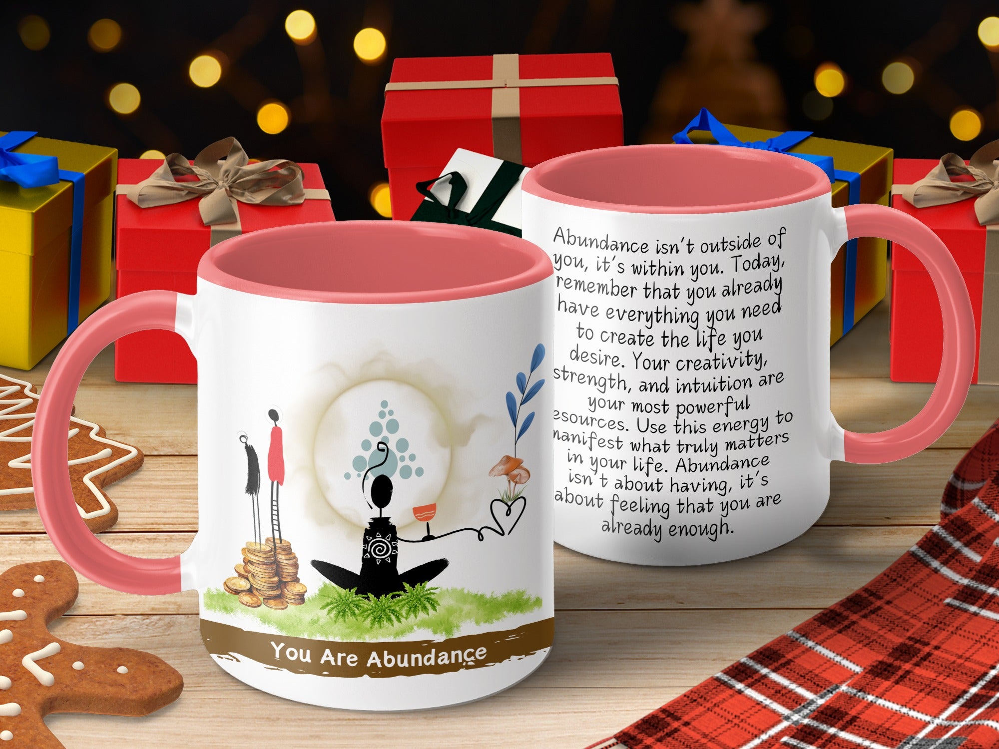Inspirational You Are Abundance Customizable Mug product