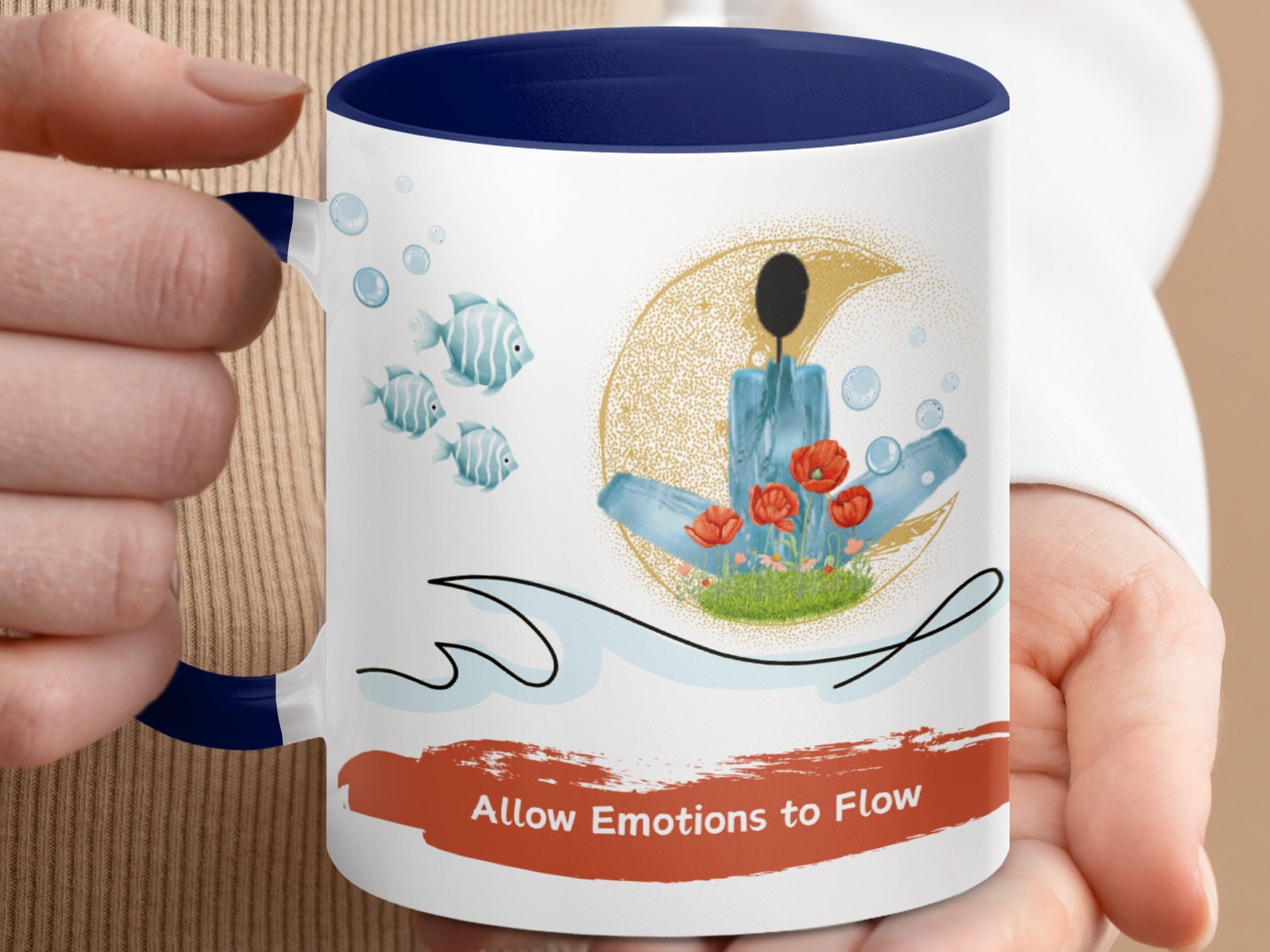 Allow Emotions to Flow Artistic Mug product type