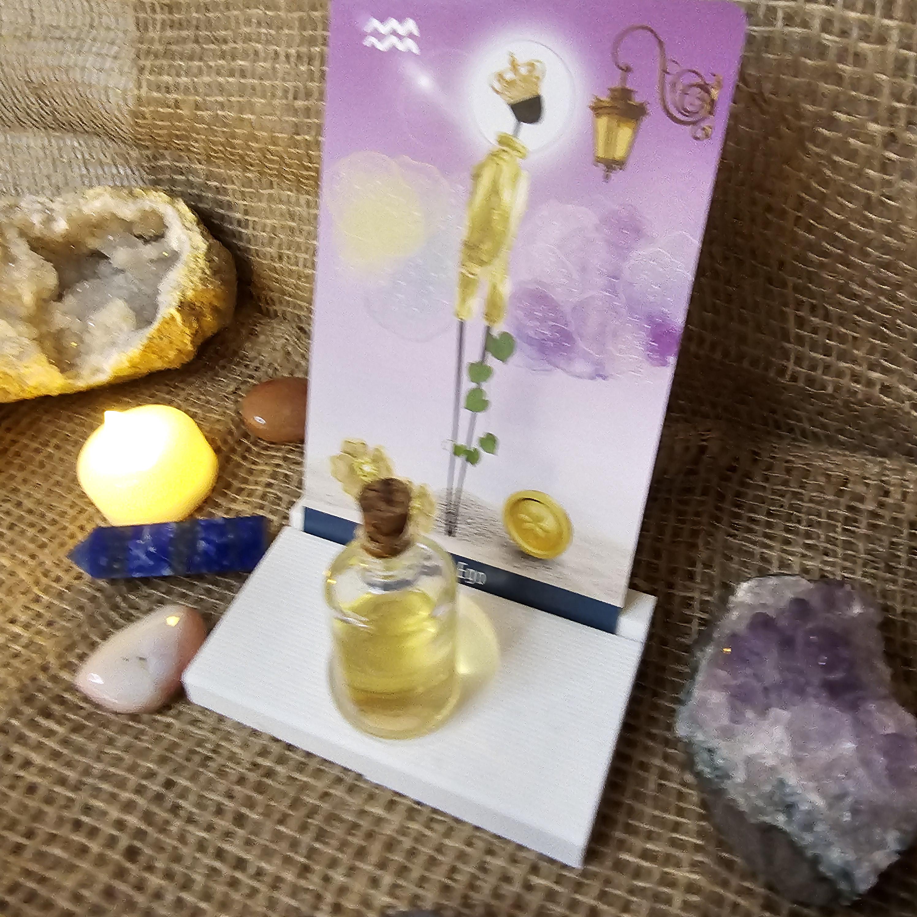 Elevate Your Rituals: Single Card Stand with LED Candle Slot – A Pocket Altar for Your Daily Guidance (LED light not included)