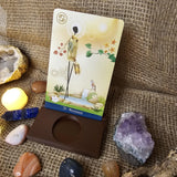 Elevate Your Rituals: Single Card Stand with LED Candle Slot – A Pocket Altar for Your Daily Guidance (LED light not included)