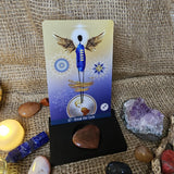 Elevate Your Rituals: Single Card Stand with LED Candle Slot – A Pocket Altar for Your Daily Guidance (LED light not included)