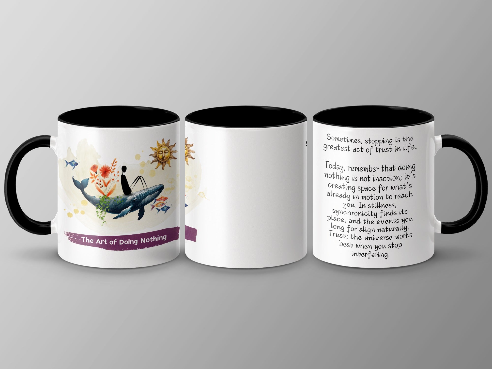 The Art of Doing Nothing Inspirational Mug product