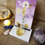 Elevate Your Rituals: Single Card Stand with LED Candle Slot – A Pocket Altar for Your Daily Guidance (LED light not included)