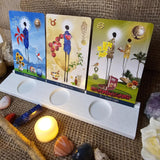 Oracle Three Card Stand – Your Sacred Ritual Companion | Made with Eco-friendly material